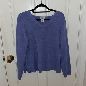 Periwinkle Loft/ Ann Taylor light sweater